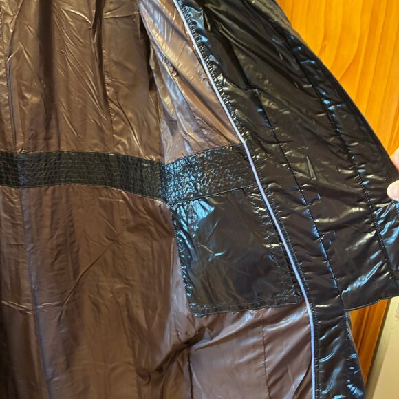 Rainforest Womens Dowm Nylon Black Parka Puffer Coat Size M New - Picture 6 of 9